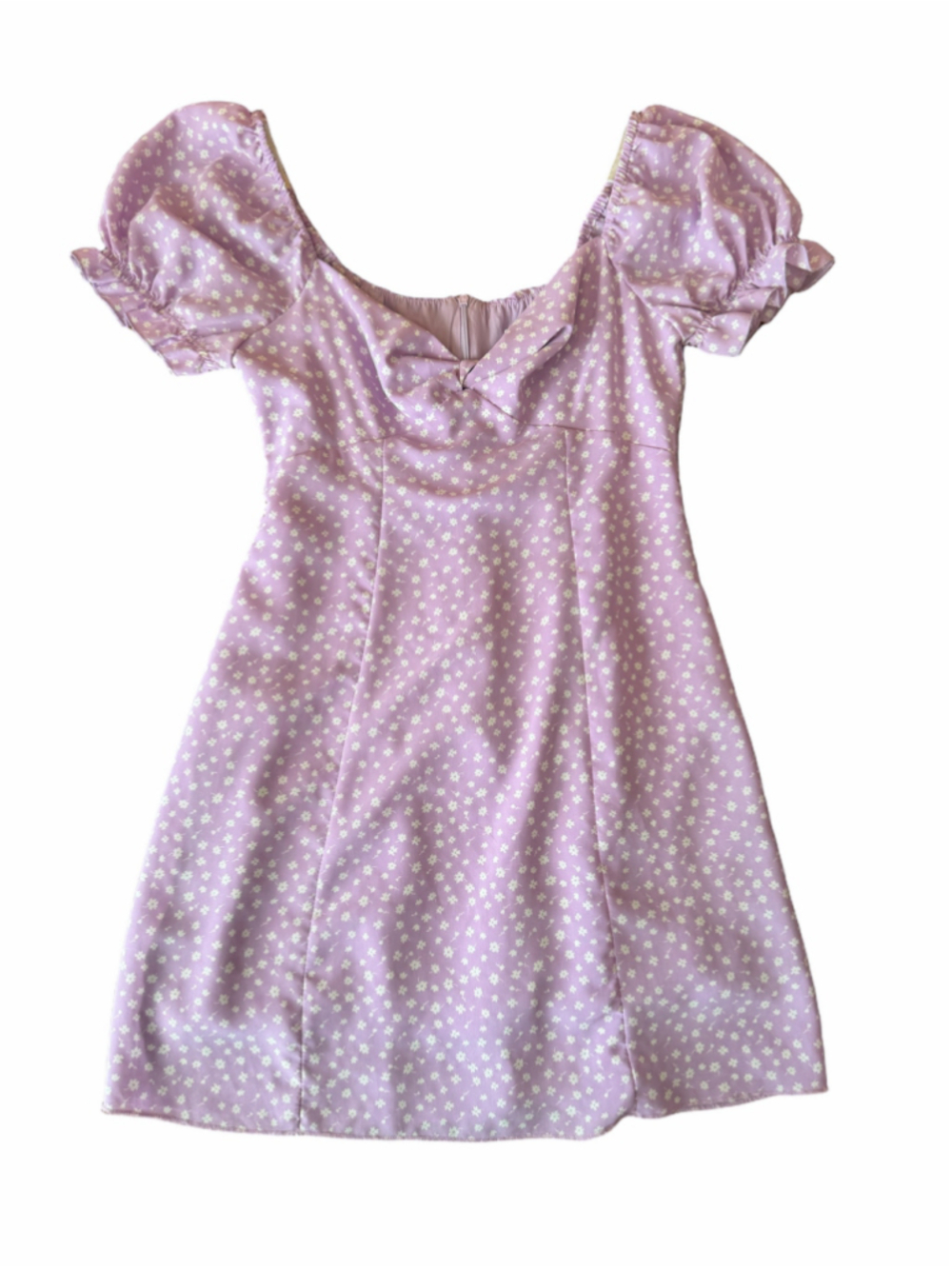 Princess Polly Lavender Floral Mini Dress Size 4